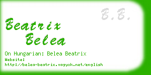 beatrix belea business card